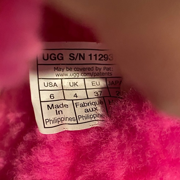 UGG ULTRA MINI Boots Booties Dark Peony GUC Womens Sz 6 - Picture 4 of 13